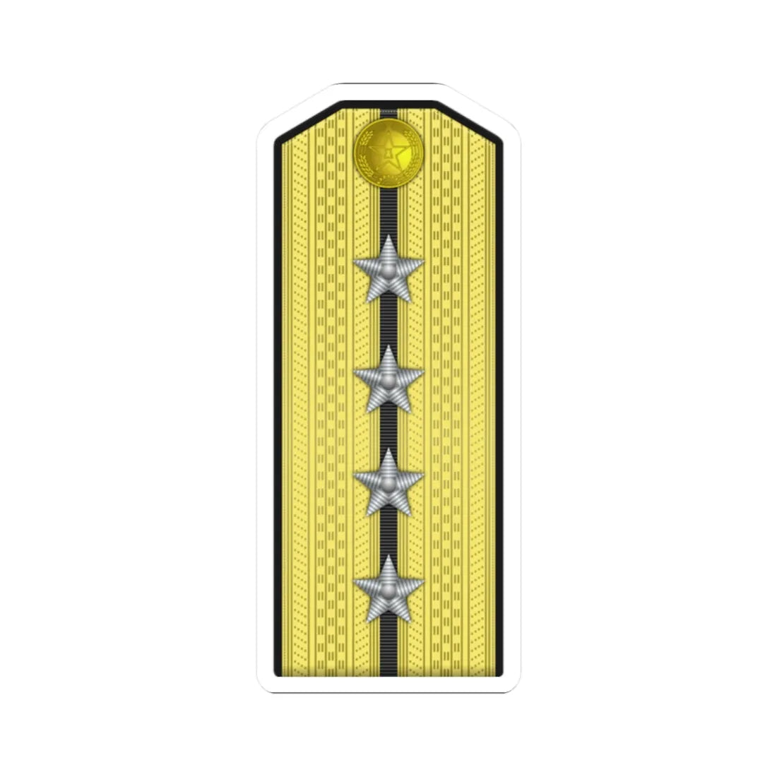 10 PLA Navy Hǎijūn dàwèi Type 55 (China) (Military Rank) STICKER Vinyl Kiss-Cut Decal 2 Inch White - The Sticker Space
