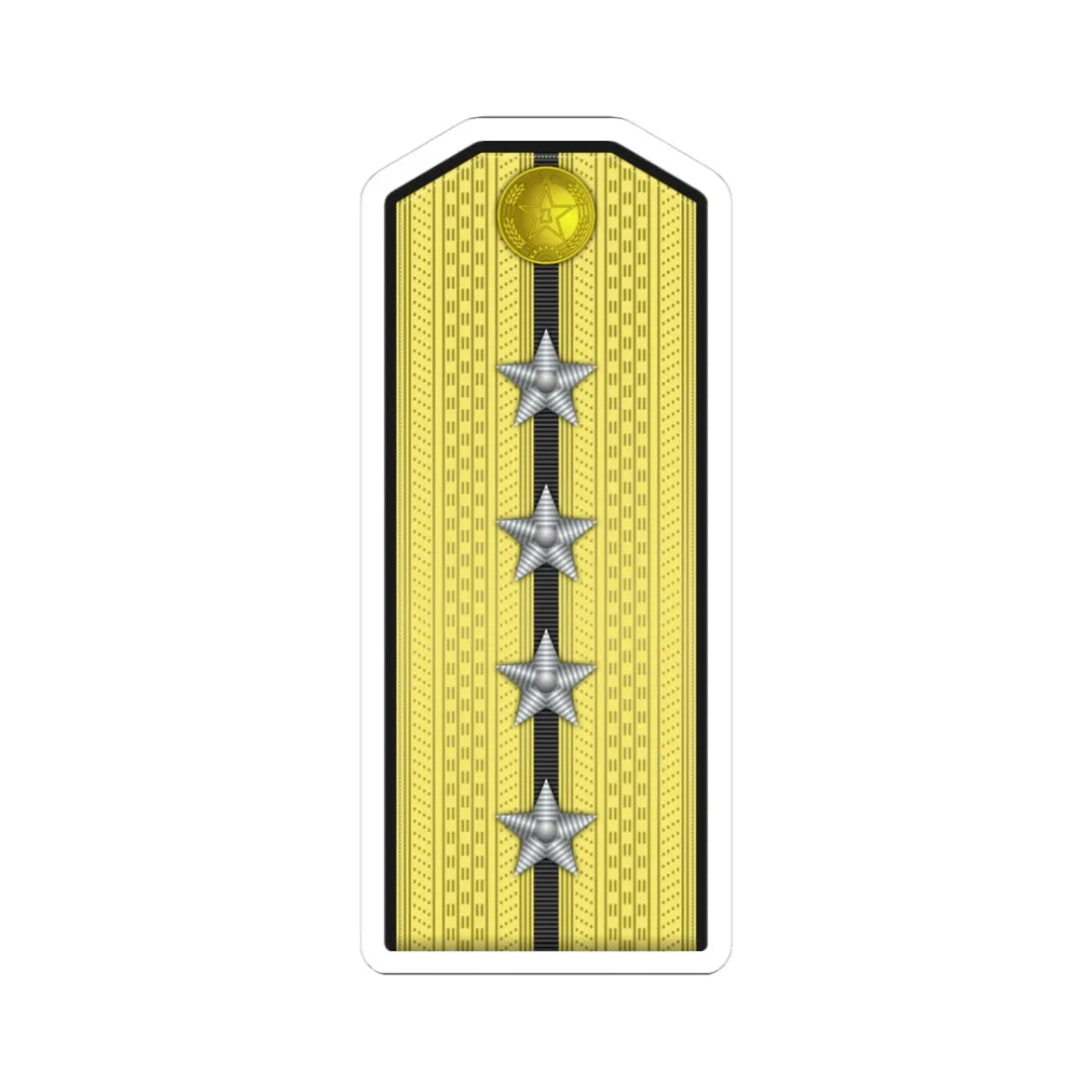 10 PLA Navy Hǎijūn dàwèi Type 55 (China) (Military Rank) STICKER Vinyl Kiss-Cut Decal 3 Inch White - The Sticker Space