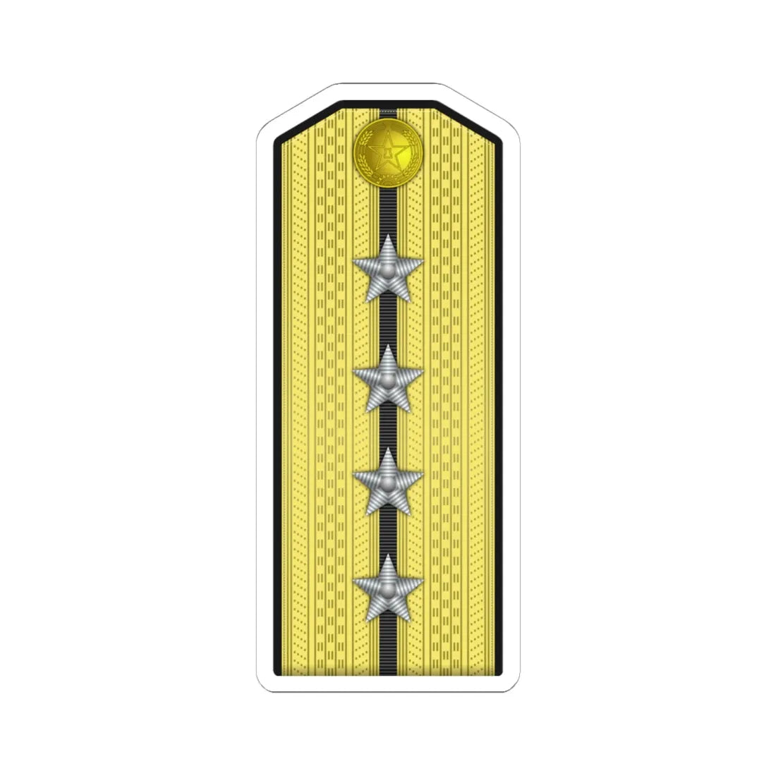 10 PLA Navy Hǎijūn dàwèi Type 55 (China) (Military Rank) STICKER Vinyl Kiss-Cut Decal 6 Inch White - The Sticker Space