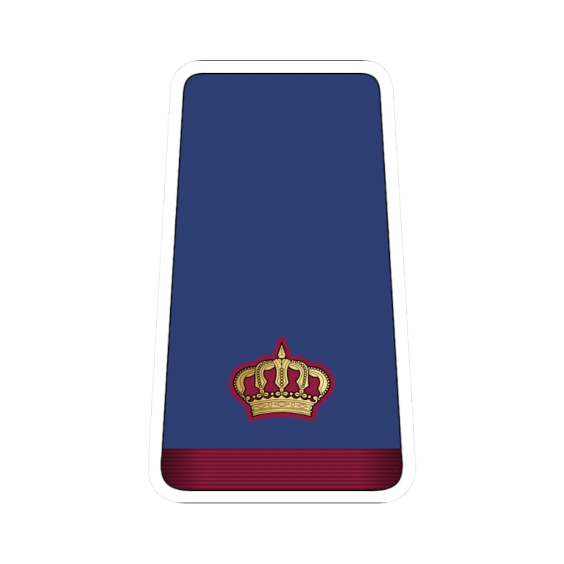 10. QEAF MAJ (Qatar) (Military Rank) STICKER Vinyl Kiss-Cut Decal 2 Inch White - The Sticker Space
