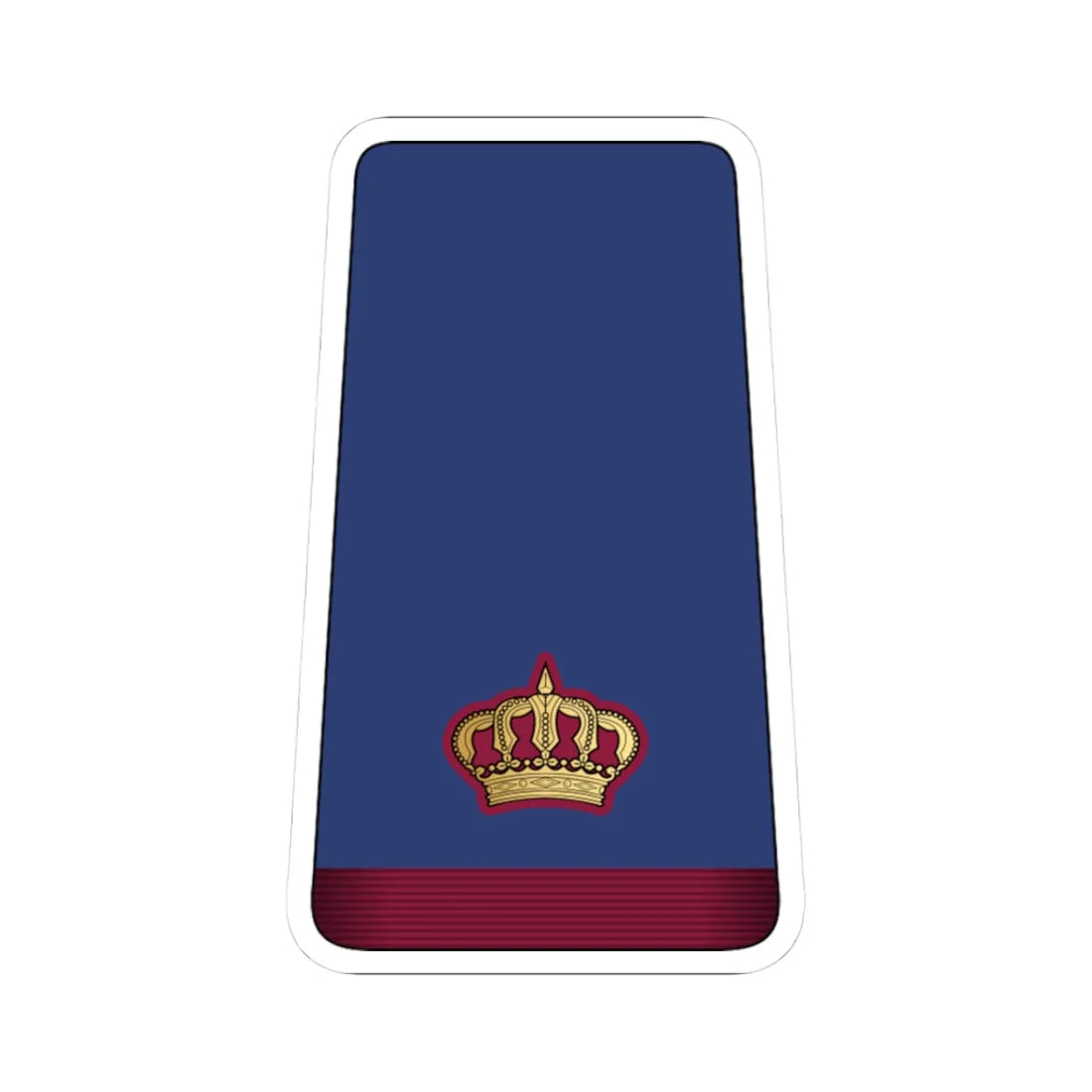 10. QEAF MAJ (Qatar) (Military Rank) STICKER Vinyl Kiss-Cut Decal 3 Inch White - The Sticker Space