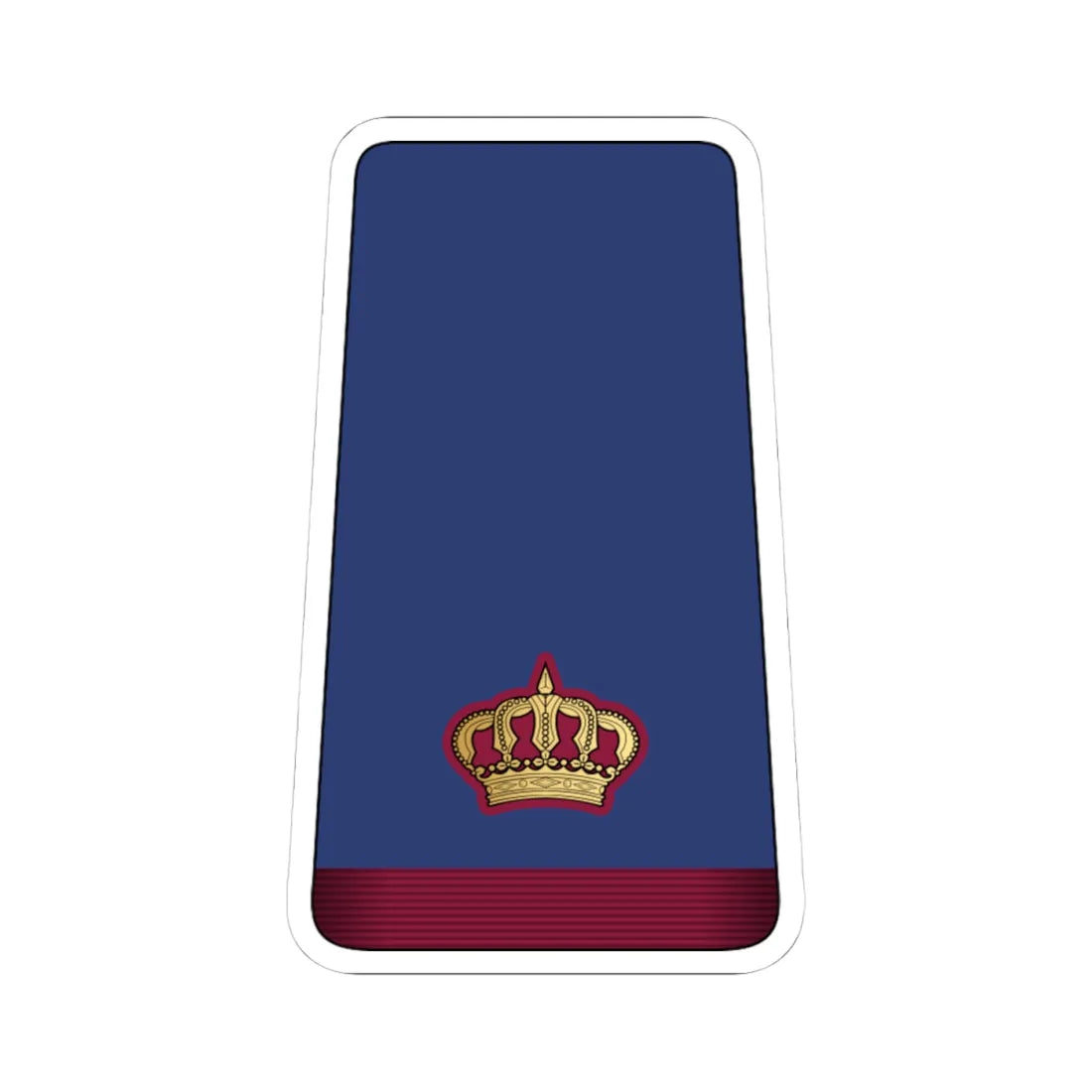 10. QEAF MAJ (Qatar) (Military Rank) STICKER Vinyl Kiss-Cut Decal 4 Inch White - The Sticker Space