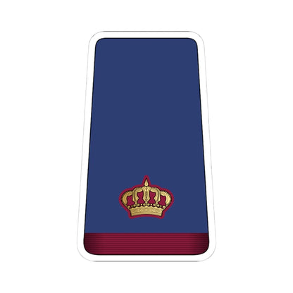 10. QEAF MAJ (Qatar) (Military Rank) STICKER Vinyl Kiss-Cut Decal 4 Inch White - The Sticker Space