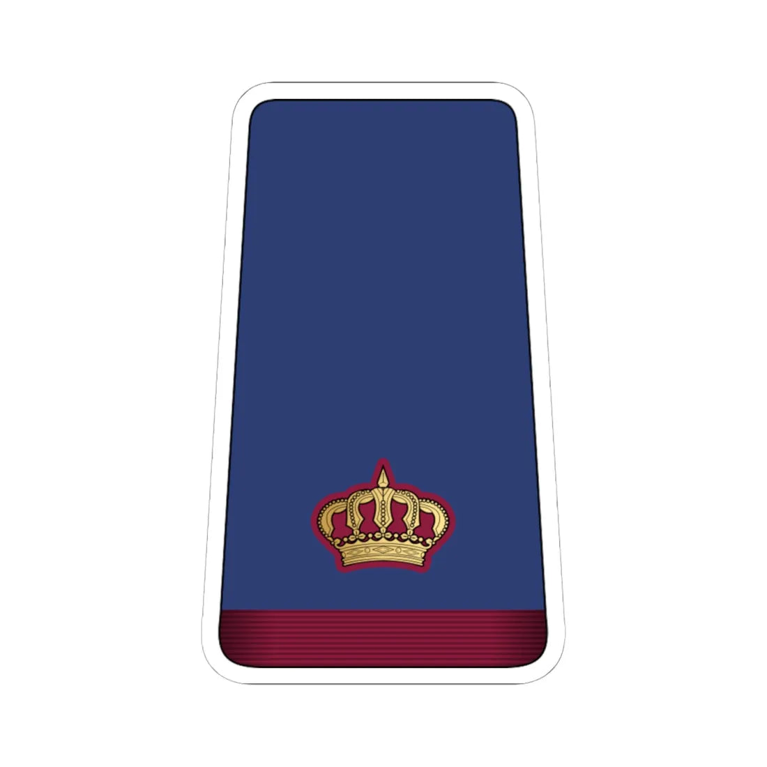 10. QEAF MAJ (Qatar) (Military Rank) STICKER Vinyl Kiss-Cut Decal 6 Inch White - The Sticker Space