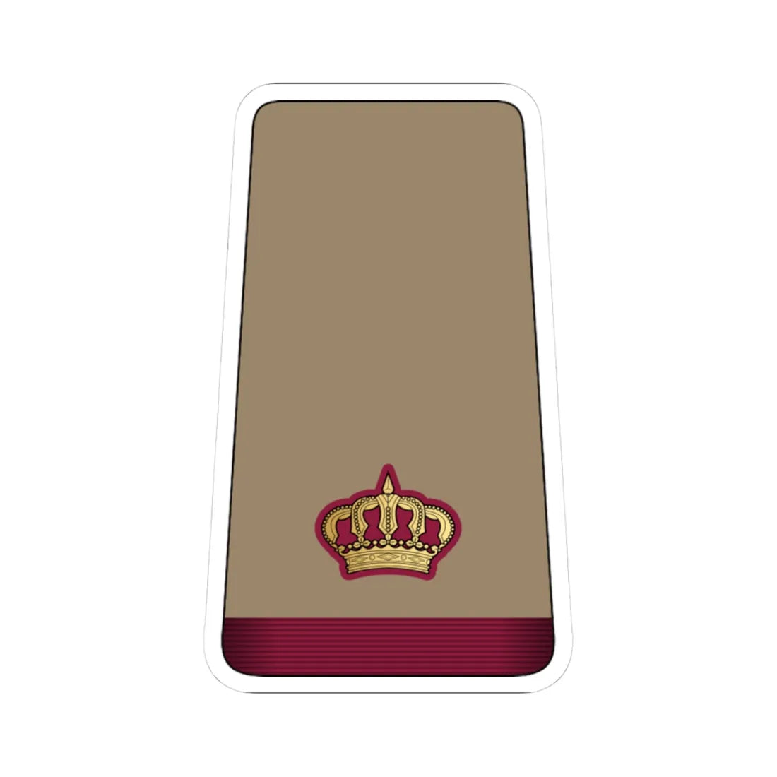 10. QELF MAJ (Qatar) (Military Rank) STICKER Vinyl Kiss-Cut Decal 3 Inch White - The Sticker Space