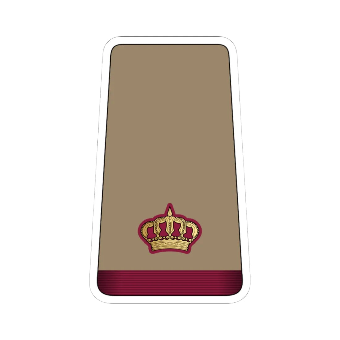 10. QELF MAJ (Qatar) (Military Rank) STICKER Vinyl Kiss-Cut Decal 4 Inch White - The Sticker Space