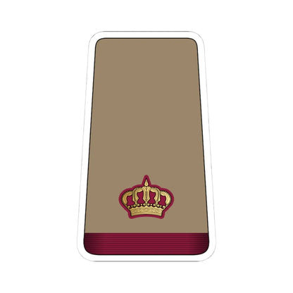 10. QELF MAJ (Qatar) (Military Rank) STICKER Vinyl Kiss-Cut Decal 4 Inch White - The Sticker Space