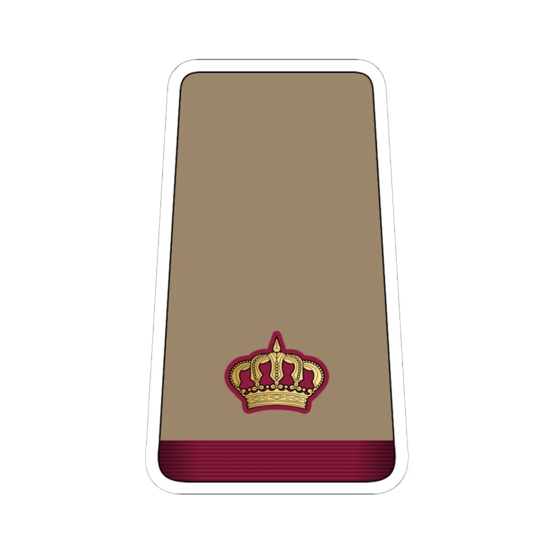 10. QELF MAJ (Qatar) (Military Rank) STICKER Vinyl Kiss-Cut Decal 6 Inch White - The Sticker Space