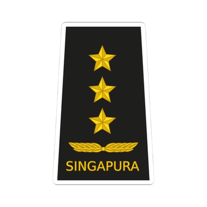 10 RSN OF08 (Singapore) (Military Rank) STICKER Vinyl Kiss-Cut Decal 4 Inch White - The Sticker Space