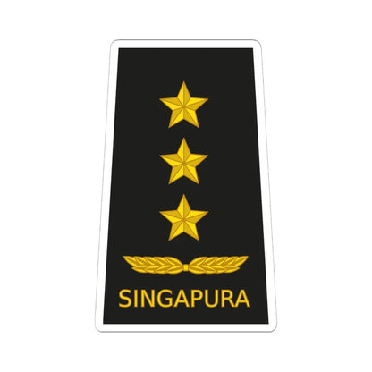 10 RSN OF08 (Singapore) (Military Rank) STICKER Vinyl Kiss-Cut Decal 6 Inch White - The Sticker Space