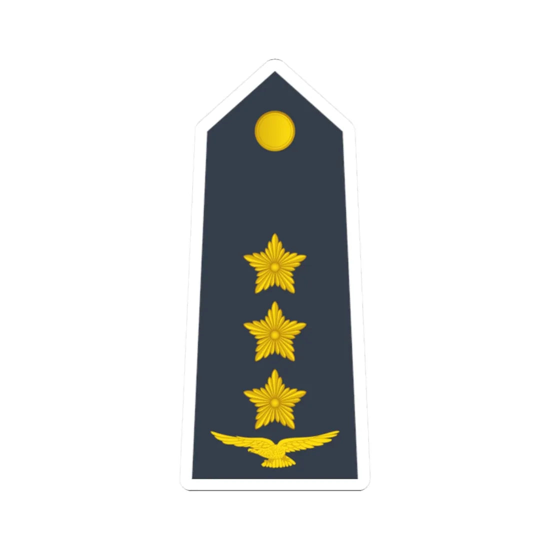10 Somali Air Force CPT (Mali) (Military Rank) STICKER Vinyl Kiss-Cut Decal 2 Inch White - The Sticker Space