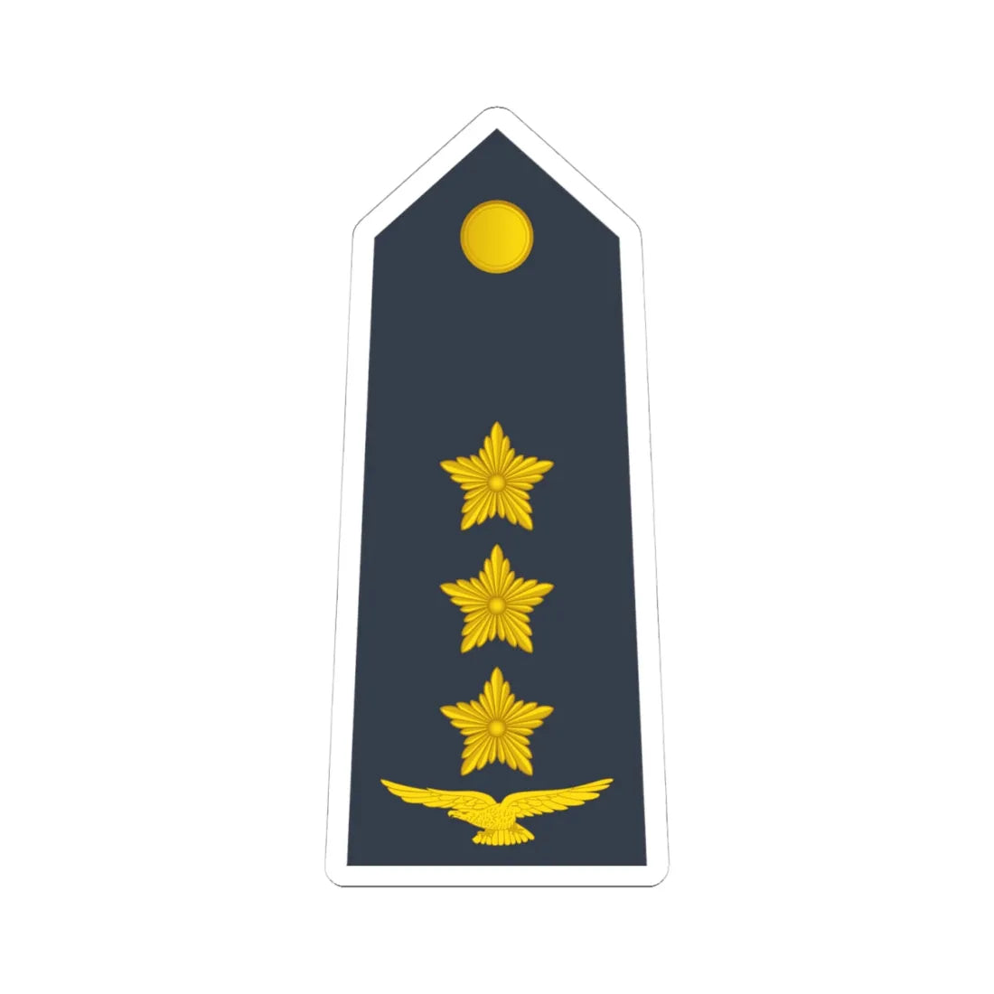 10 Somali Air Force CPT (Mali) (Military Rank) STICKER Vinyl Kiss-Cut Decal 4 Inch White - The Sticker Space