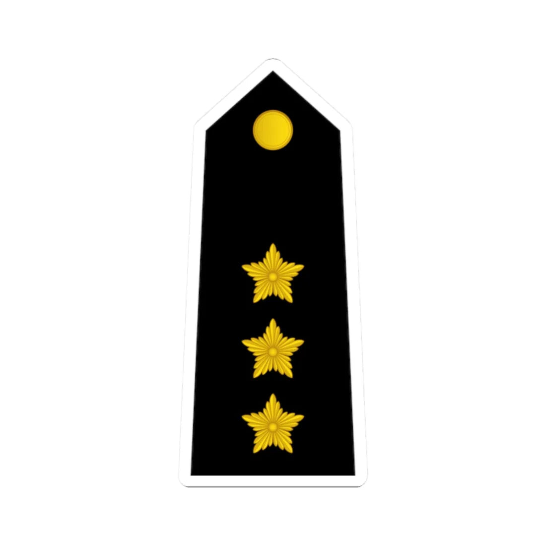 10 Somali Navy CPT (Mali) (Military Rank) STICKER Vinyl Kiss-Cut Decal 2 Inch White - The Sticker Space