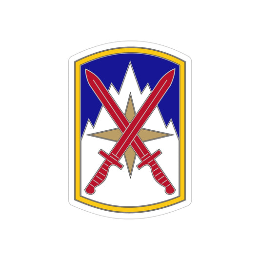 10 Sustainment Brigade (U.S. Army) REVERSE PRINT Transparent STICKER-6" × 6"-The Sticker Space