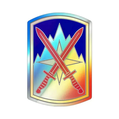 10 Sustainment Brigade (U.S. Army) Holographic STICKER Die-Cut Vinyl Decal 3 Inch Holographic - The Sticker Space