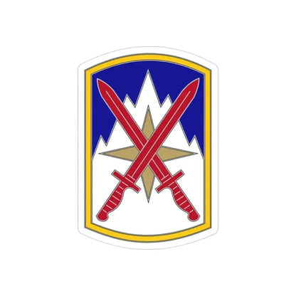 10 Sustainment Brigade (U.S. Army) REVERSE PRINT Transparent Die-Cut STICKER 3 Inch Die-Cut Transparent - The Sticker Space