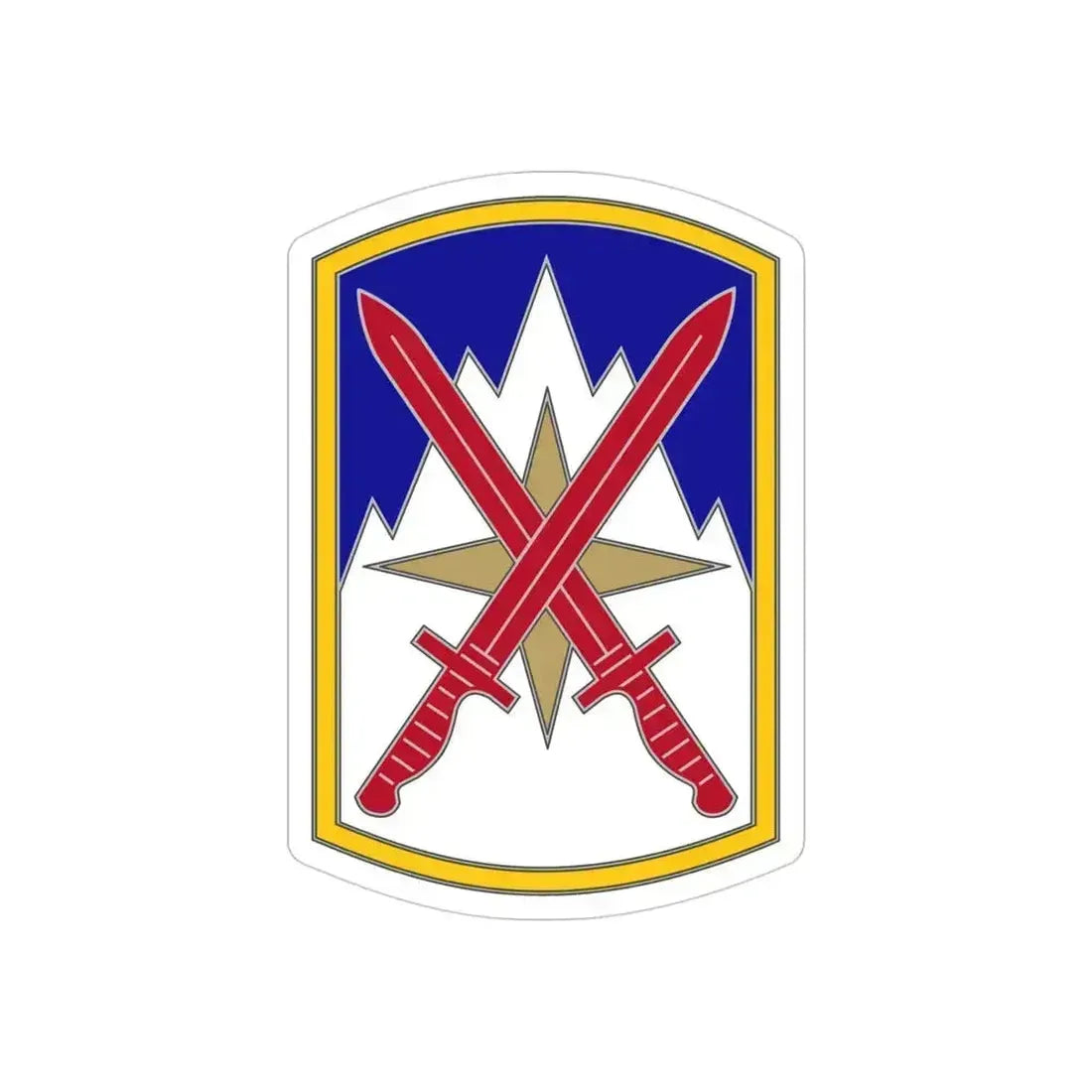 10 Sustainment Brigade (U.S. Army) REVERSE PRINT Transparent Die-Cut STICKER 4 Inch Die-Cut Transparent - The Sticker Space