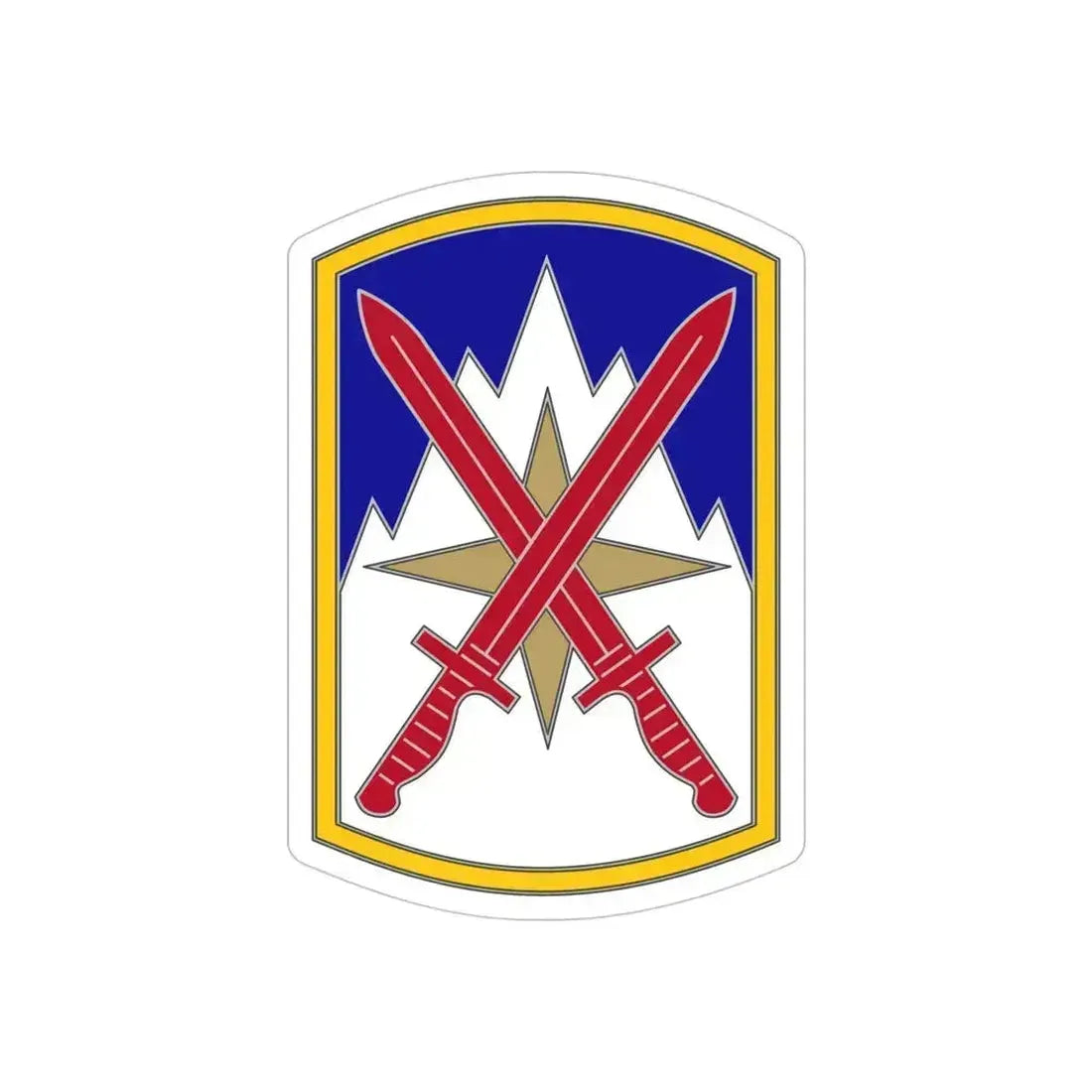 10 Sustainment Brigade (U.S. Army) REVERSE PRINT Transparent Die-Cut STICKER 5 Inch Die-Cut Transparent - The Sticker Space