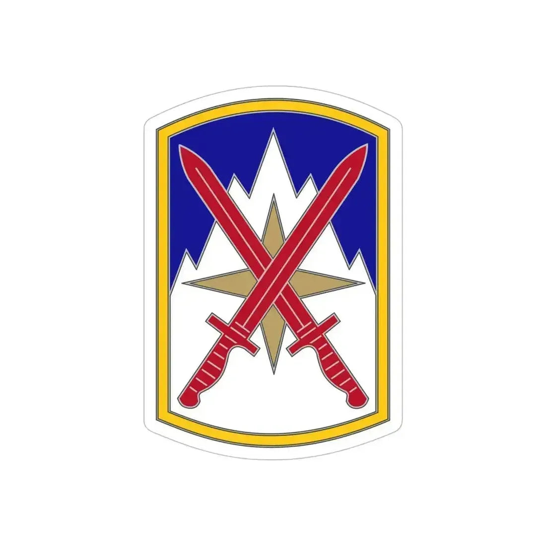 10 Sustainment Brigade (U.S. Army) REVERSE PRINT Transparent Die-Cut STICKER 6 Inch Die-Cut Transparent - The Sticker Space