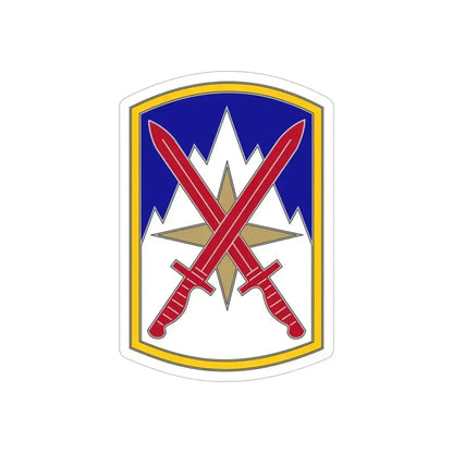 10 Sustainment Brigade (U.S. Army) REVERSE PRINT Transparent Die-Cut STICKER 6 Inch Die-Cut Transparent - The Sticker Space