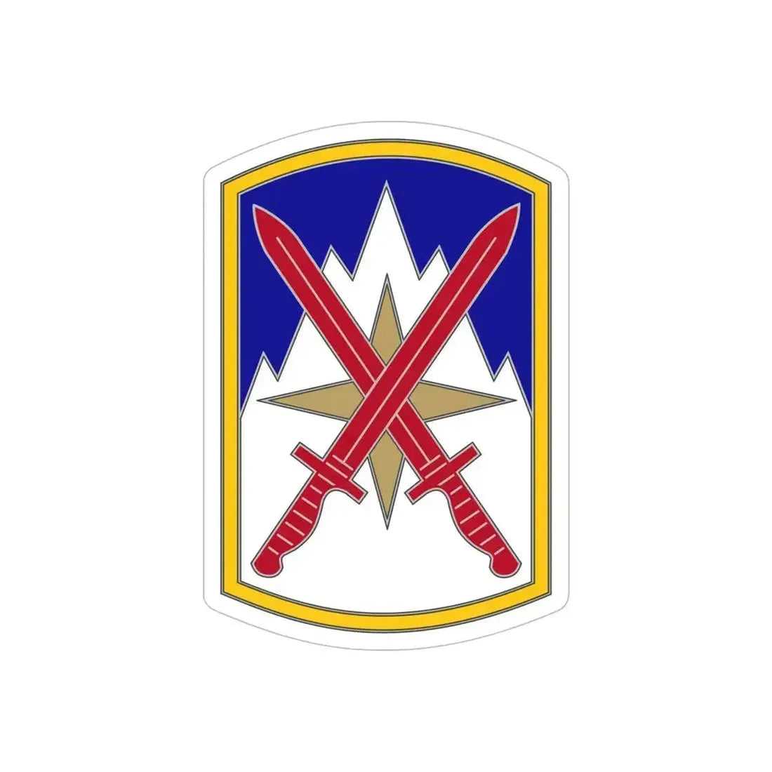 10 Sustainment Brigade (U.S. Army) REVERSE PRINT Transparent Die-Cut STICKER - The Sticker Space