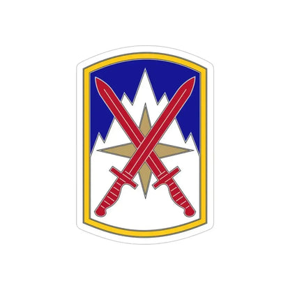 10 Sustainment Brigade (U.S. Army) REVERSE PRINT Transparent Die-Cut STICKER - The Sticker Space