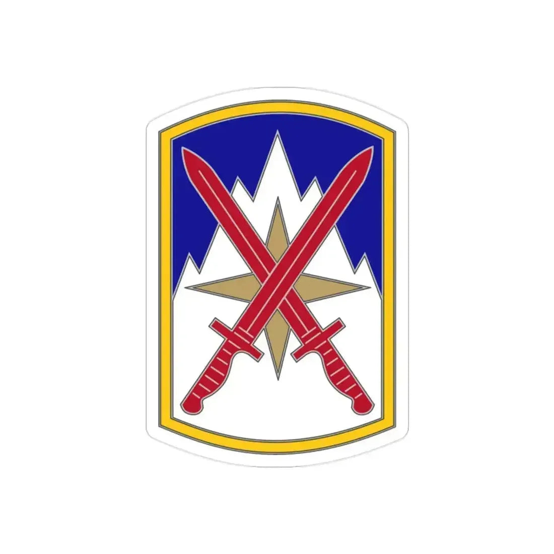 10 Sustainment Brigade (U.S. Army) REVERSE PRINT Transparent Die-Cut STICKER - The Sticker Space
