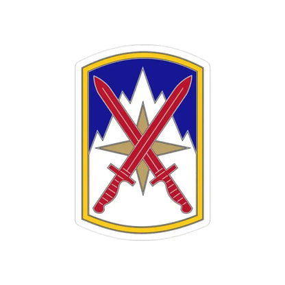 10 Sustainment Brigade (U.S. Army) REVERSE PRINT Transparent Die-Cut STICKER - The Sticker Space