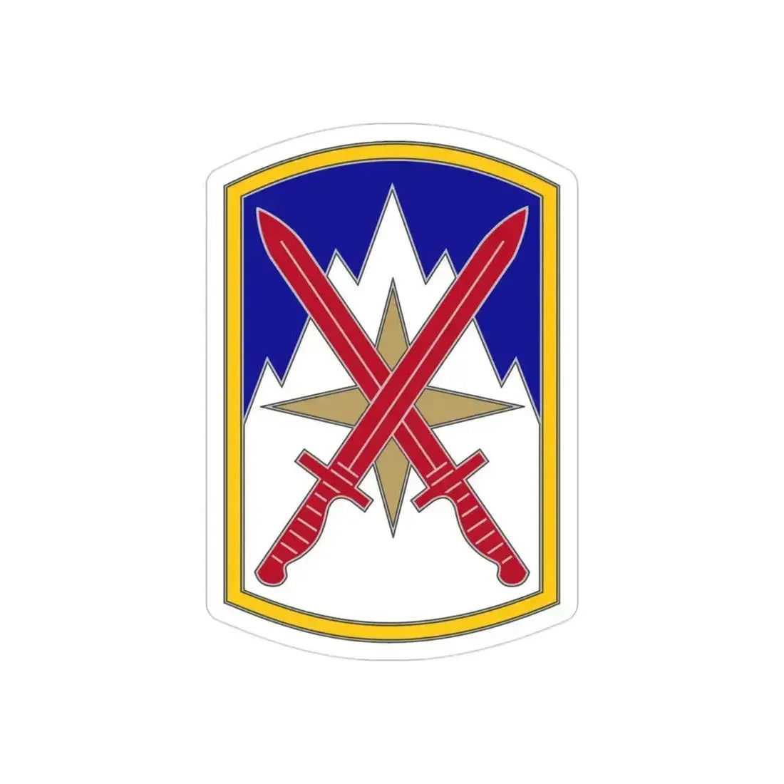 10 Sustainment Brigade (U.S. Army) REVERSE PRINT Transparent Die-Cut STICKER - The Sticker Space