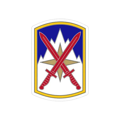 10 Sustainment Brigade (U.S. Army) REVERSE PRINT Transparent Die-Cut STICKER - The Sticker Space