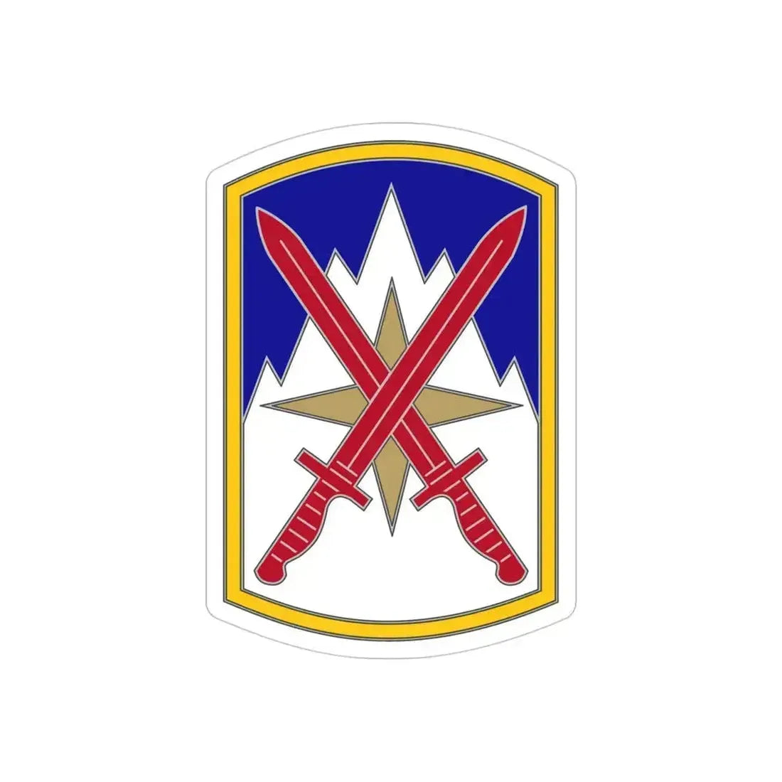 10 Sustainment Brigade (U.S. Army) REVERSE PRINT Transparent Die-Cut STICKER - The Sticker Space