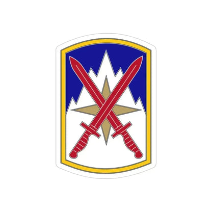 10 Sustainment Brigade (U.S. Army) REVERSE PRINT Transparent Die-Cut STICKER - The Sticker Space