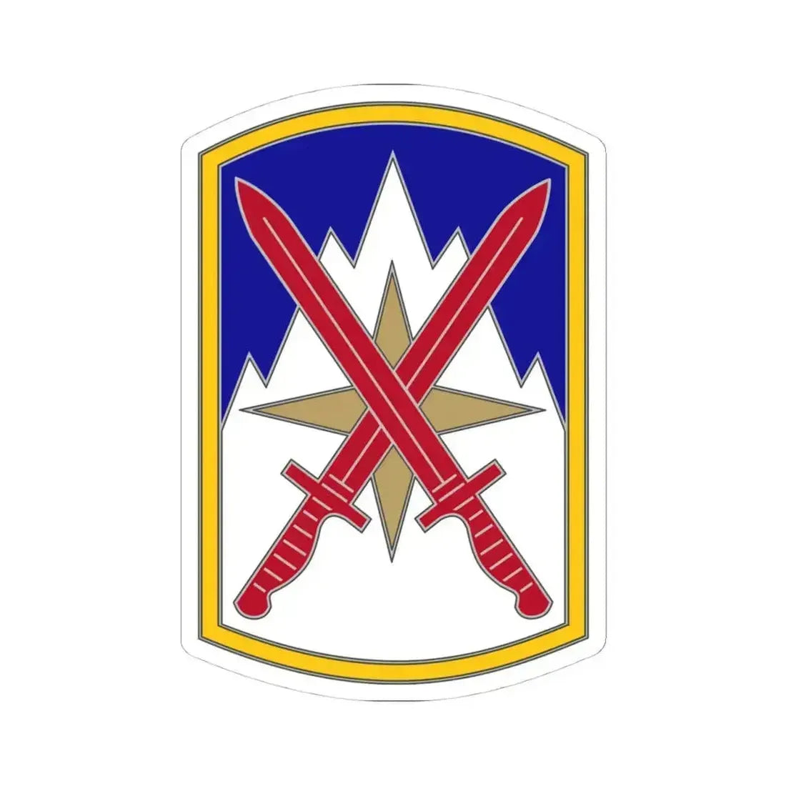 10 Sustainment Brigade (U.S. Army) STICKER Vinyl Kiss-Cut Decal 4 Inch White - The Sticker Space