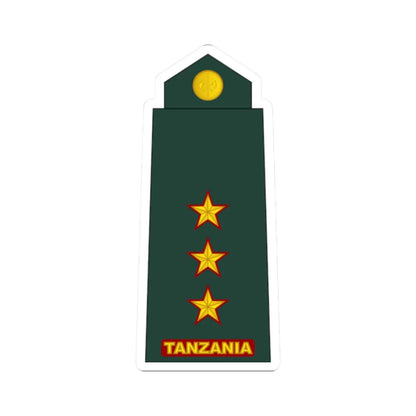 10 Tanzania Army CPT (Tanzania) (Military Rank) STICKER Vinyl Kiss-Cut Decal 2 Inch White - The Sticker Space