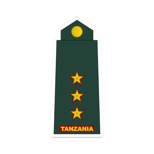 10 Tanzania Army CPT (Tanzania) (Military Rank) STICKER Vinyl Kiss-Cut Decal 2 Inch White - The Sticker Space