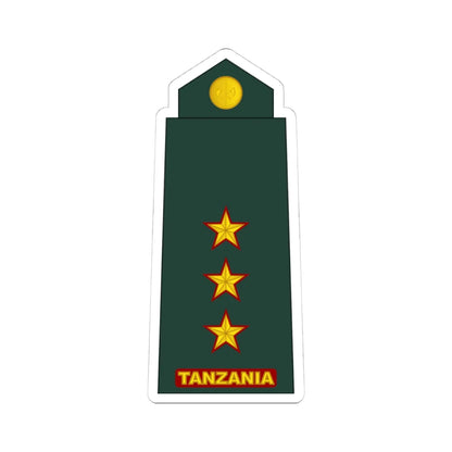 10 Tanzania Army CPT (Tanzania) (Military Rank) STICKER Vinyl Kiss-Cut Decal 4 Inch White - The Sticker Space
