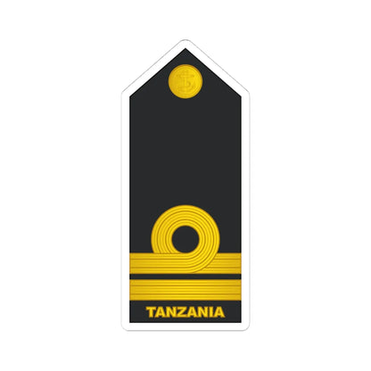 10 Tanzania Navy LT (Tanzania) (Military Rank) STICKER Vinyl Kiss-Cut Decal 4 Inch White - The Sticker Space