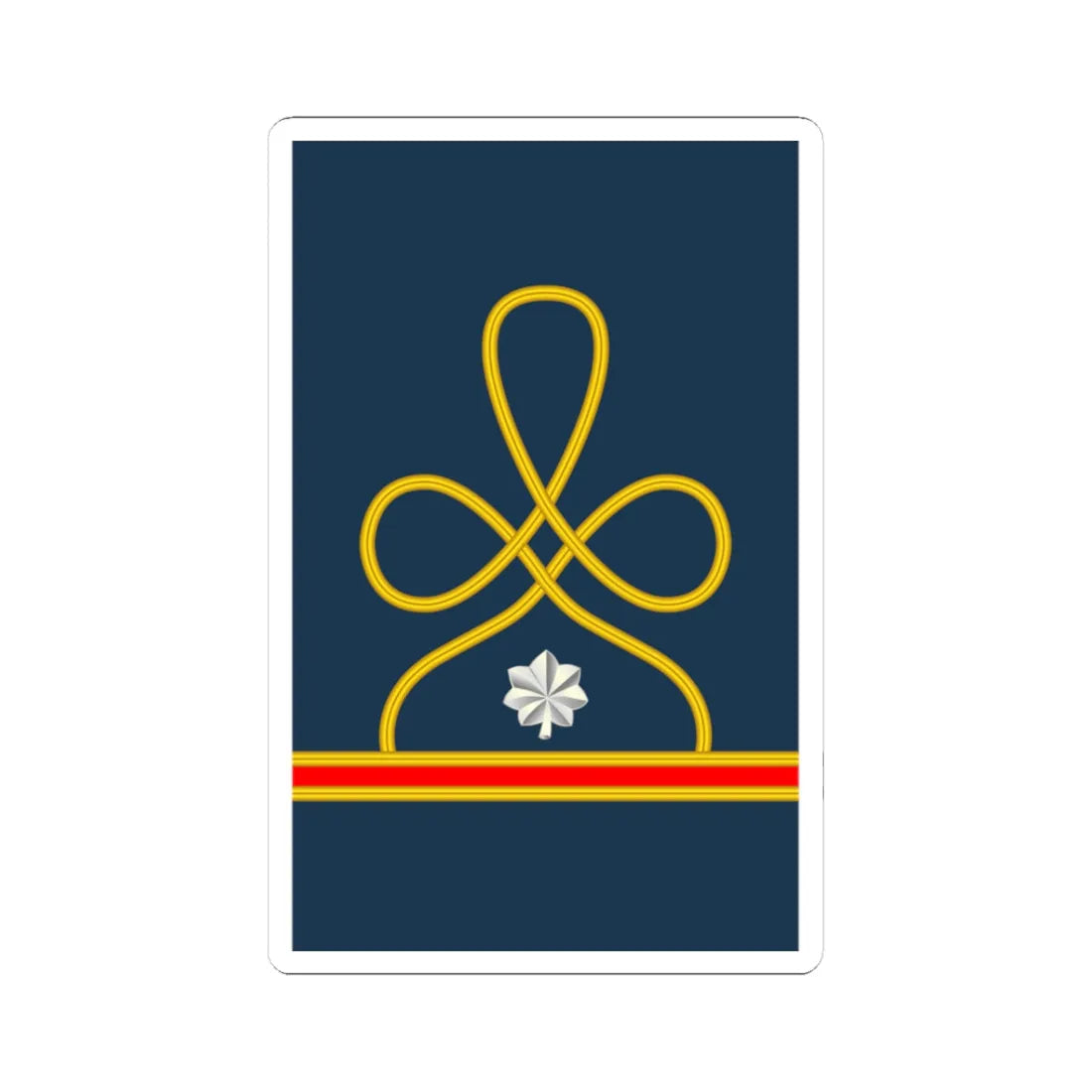 10 US Army Mess Uniform LTC (United States) (Military Rank) STICKER Vinyl Kiss-Cut Decal 3 Inch White - The Sticker Space