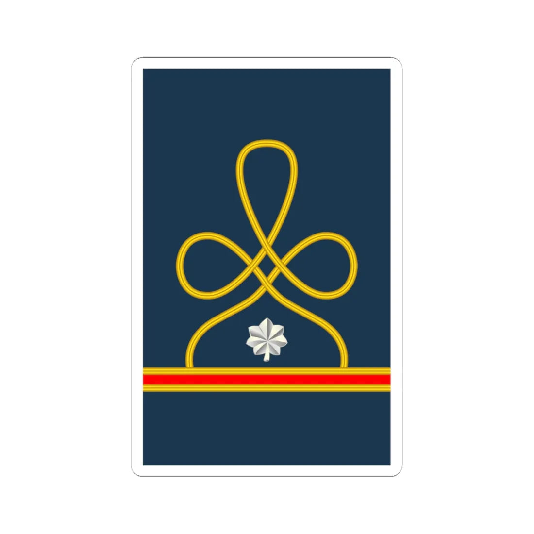 10 US Army Mess Uniform LTC (United States) (Military Rank) STICKER Vinyl Kiss-Cut Decal 4 Inch White - The Sticker Space