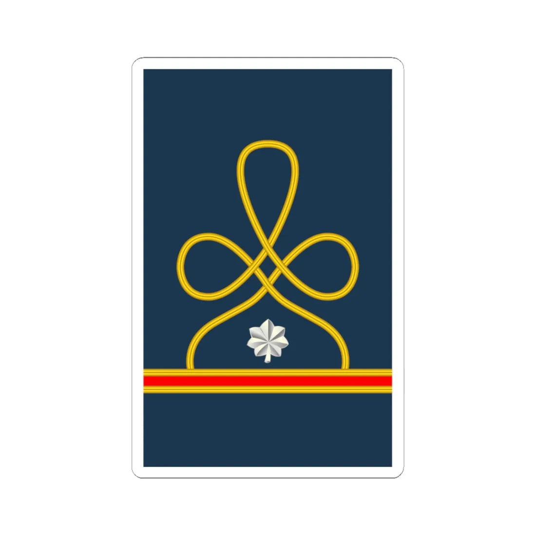 10 US Army Mess Uniform LTC (United States) (Military Rank) STICKER Vinyl Kiss-Cut Decal 6 Inch White - The Sticker Space