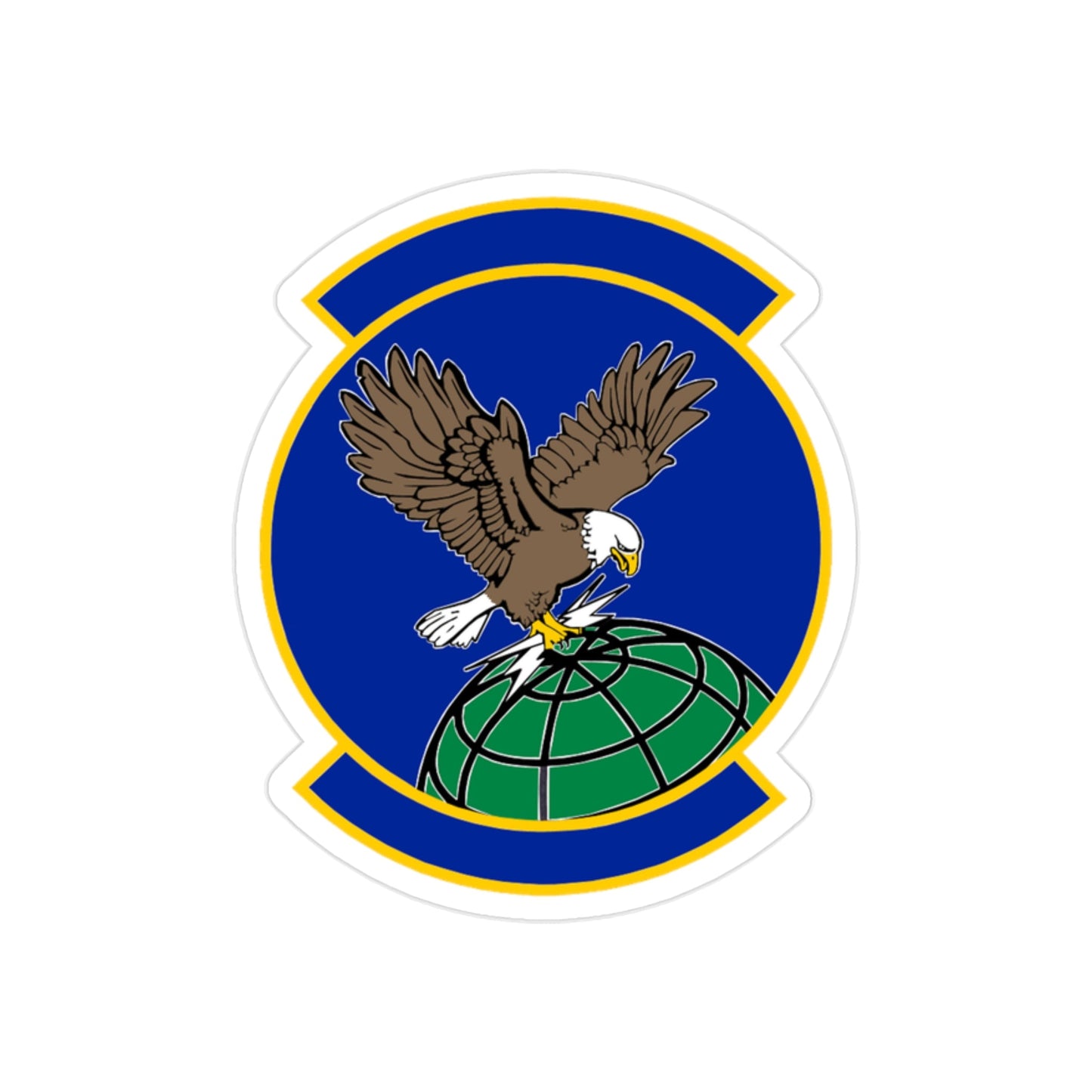 100 Aircraft Maintenance Squadron USAFE (U.S. Air Force) REVERSE PRINT Transparent STICKER-2" × 2"-The Sticker Space