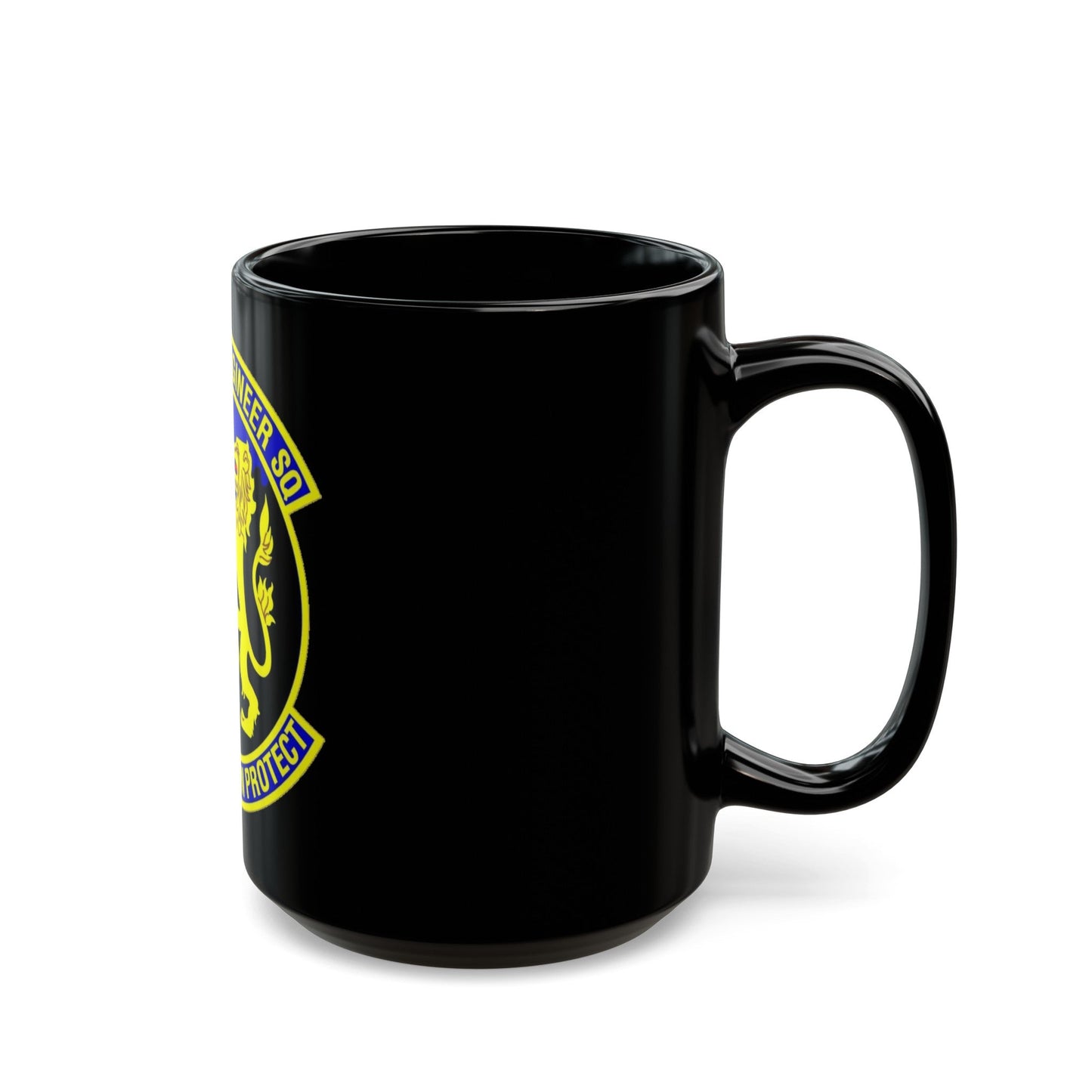 100 Civil Engineer Squadron USAFE (U.S. Air Force) Black Coffee Mug-The Sticker Space