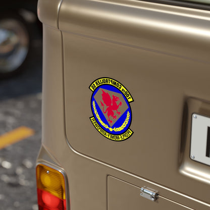 100 Comptroller Squadron USAFE (U.S. Air Force) REVERSE PRINT Transparent STICKER-The Sticker Space