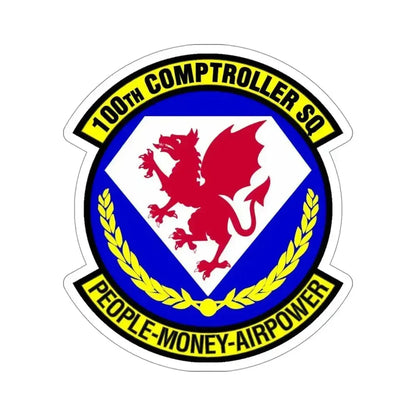 100 Comptroller Squadron USAFE (U.S. Air Force) STICKER Vinyl Die-Cut Decal - The Sticker Space
