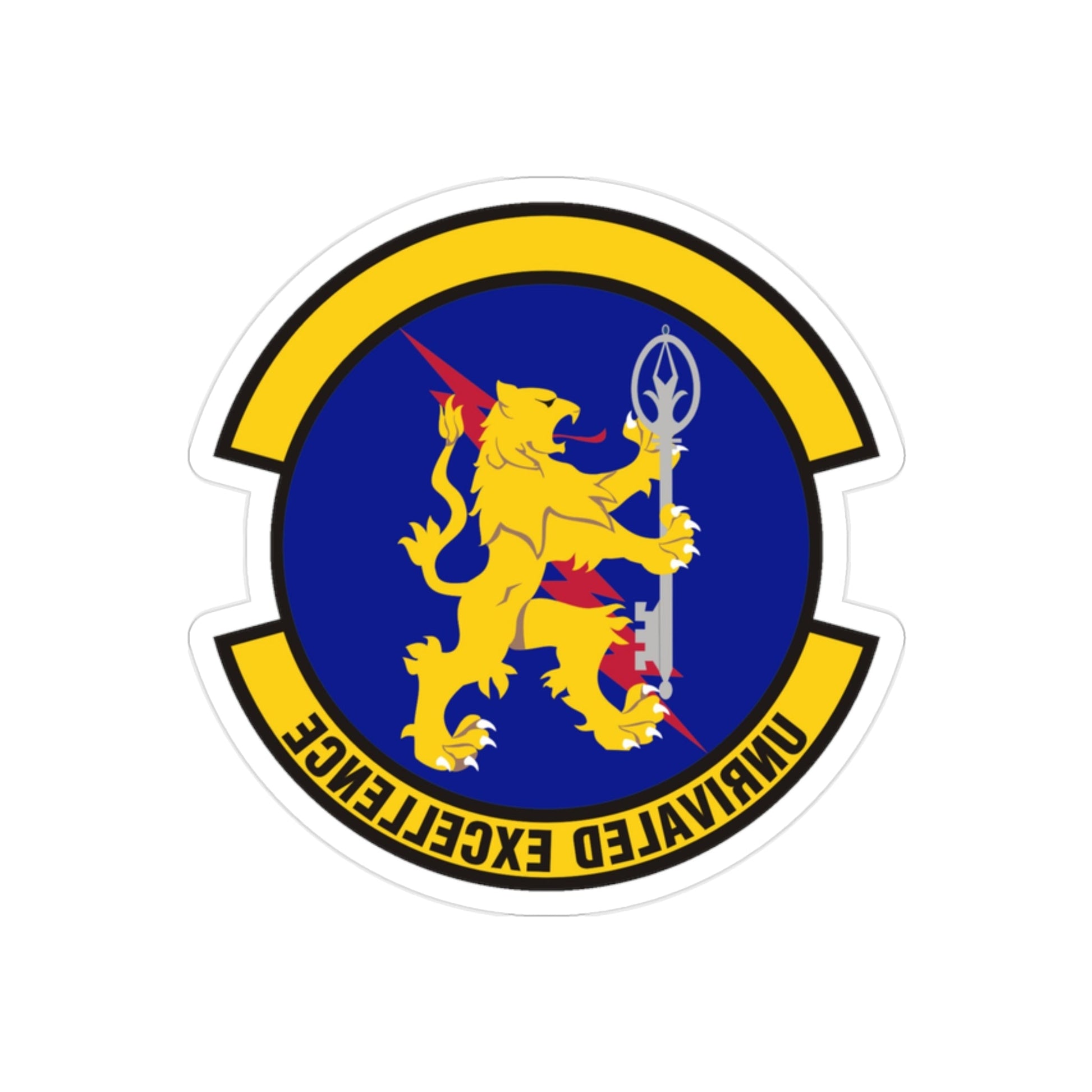 100 Logistics Readiness Squadron USAFE (U.S. Air Force) REVERSE PRINT Transparent STICKER-2" × 2"-The Sticker Space