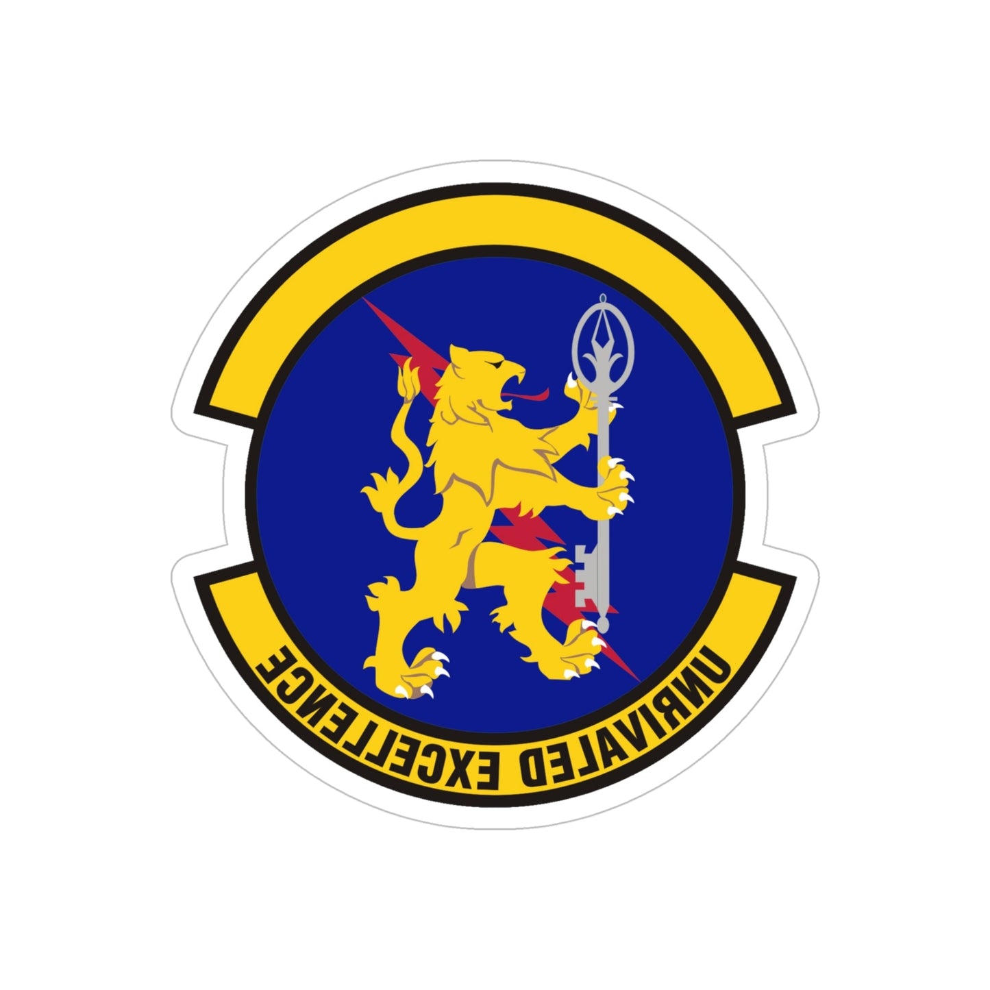 100 Logistics Readiness Squadron USAFE (U.S. Air Force) REVERSE PRINT Transparent STICKER-5" × 5"-The Sticker Space