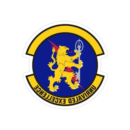 100 Logistics Readiness Squadron USAFE (U.S. Air Force) REVERSE PRINT Transparent Die-Cut STICKER 2 Inch Die-Cut Transparent - The Sticker Space