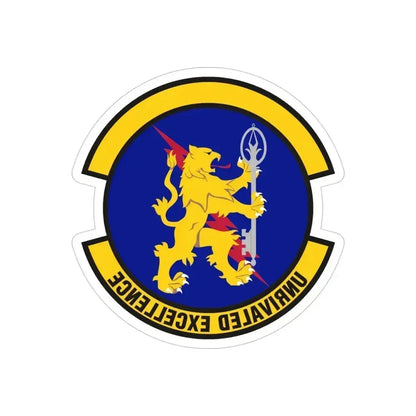 100 Logistics Readiness Squadron USAFE (U.S. Air Force) REVERSE PRINT Transparent Die-Cut STICKER 4 Inch Die-Cut Transparent - The Sticker Space