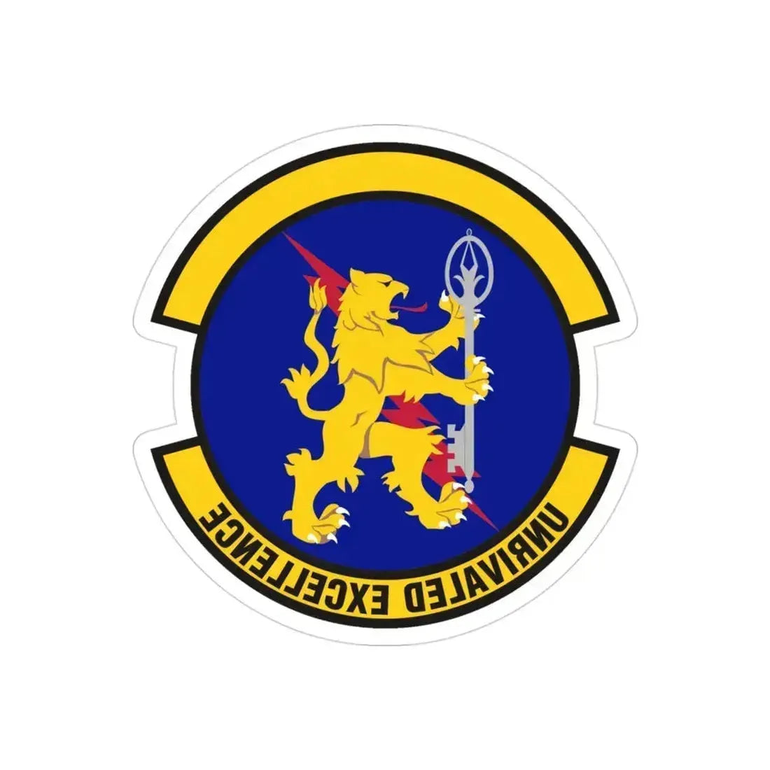 100 Logistics Readiness Squadron USAFE (U.S. Air Force) REVERSE PRINT Transparent Die-Cut STICKER - The Sticker Space