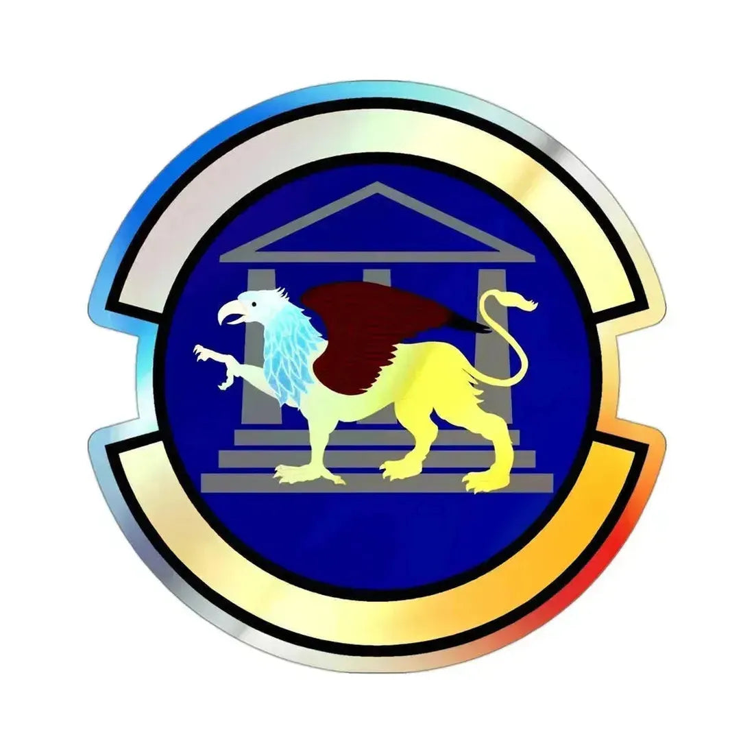 100 Maintenance Operations Squadron USAFE (U.S. Air Force) Holographic STICKER Die-Cut Vinyl Decal 3 Inch Holographic - The Sticker Space